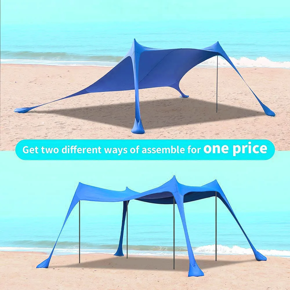 3M Pop Up Camping Tent Windproof UV Sun Shade Beach Canopy Ultralight Outdoor Awning for Fishing Picnics