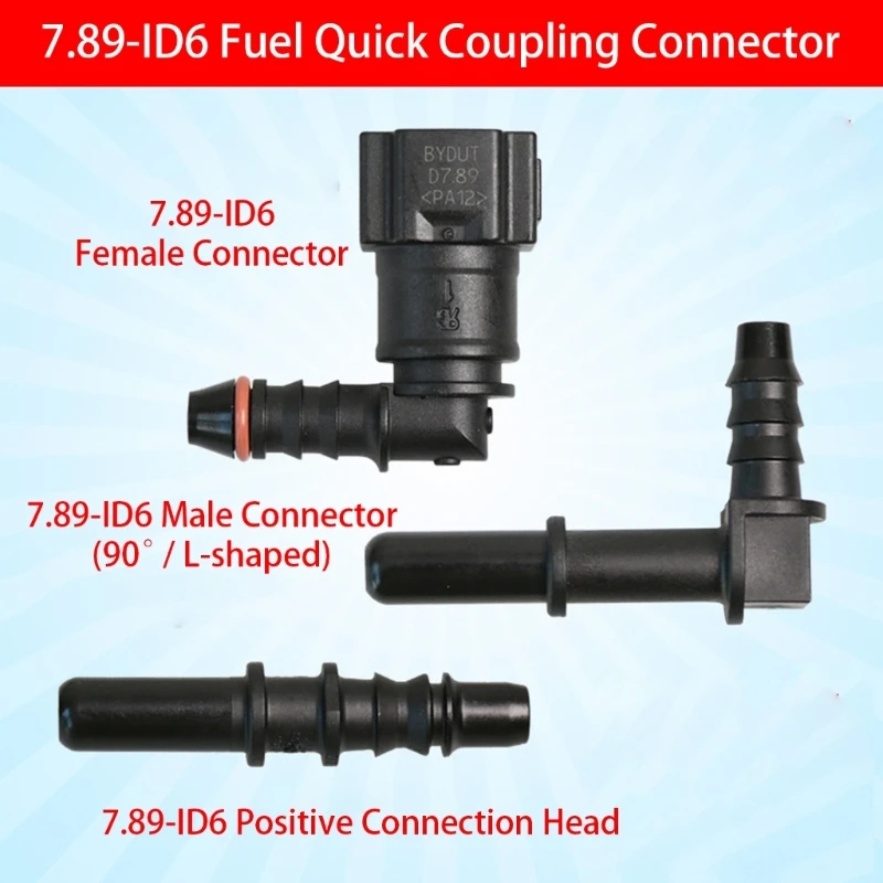 Nylon Hose Quick Connection Coupler With Lock Buttons Hose Pipe Connector For Extreme Temperature Applications