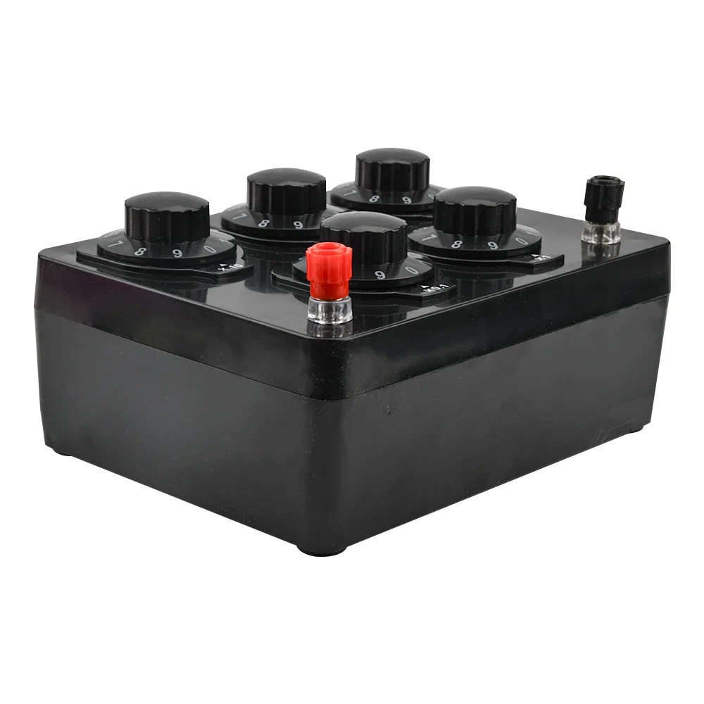 Widerstands kasten 0-9999,9 Ohm Einstellbare Labor-Widerstand-Substitution sbox Präzision 1W variabler Knopfschalter-Dekaden-Boxen – Detail 7