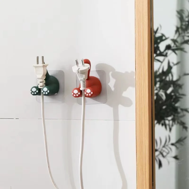 Creative Animal Tail Coat Hook Cute Seamless Dormitory Bedroom Door Hanger Hook Key Towel Cloak Coat Rack Wall Decoration