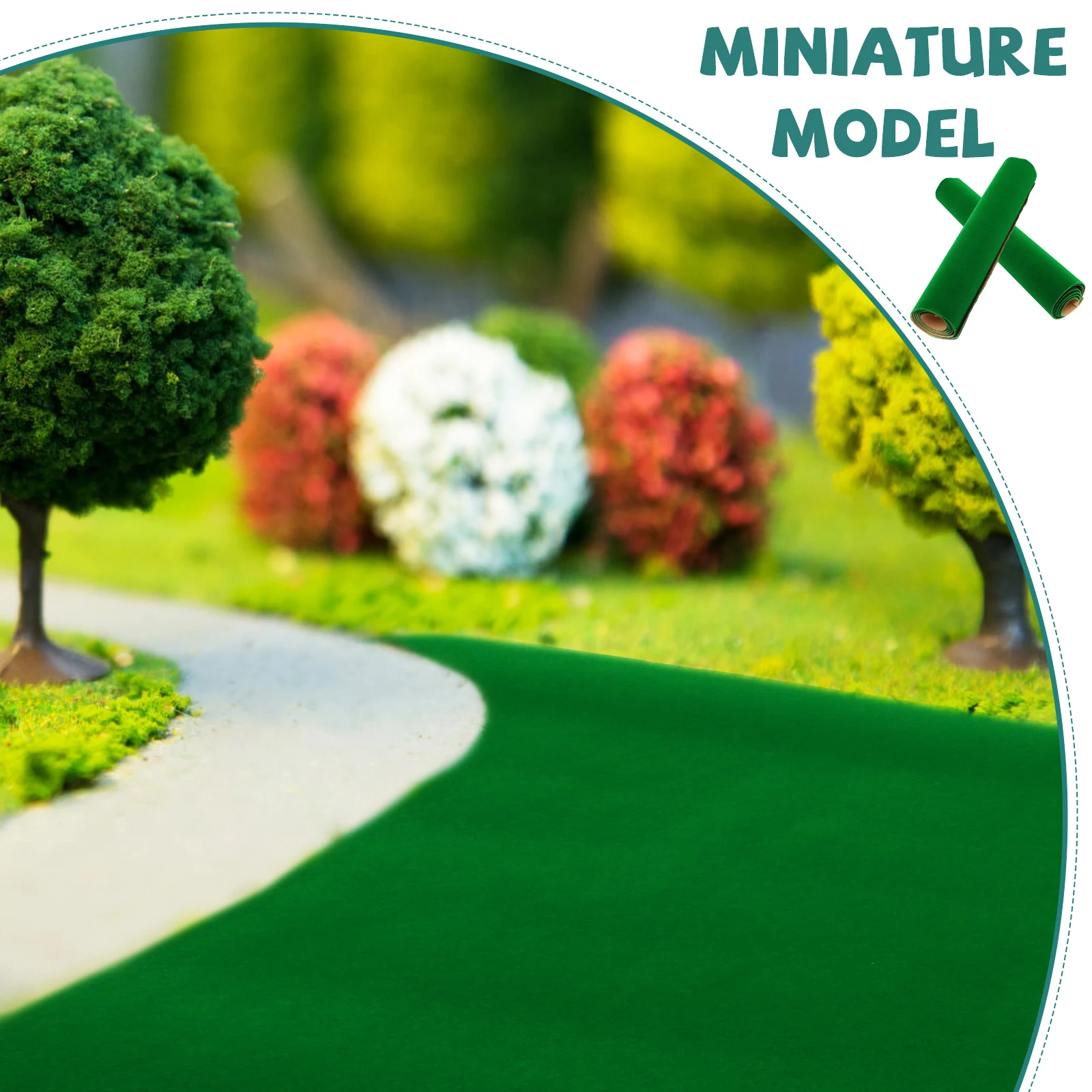 

1 Sheet Sand Table Turf Artificial Grass Mat Cuttable Fake Lawn Pad for DIY Micro Landscape Rockery Ornament Home Festival