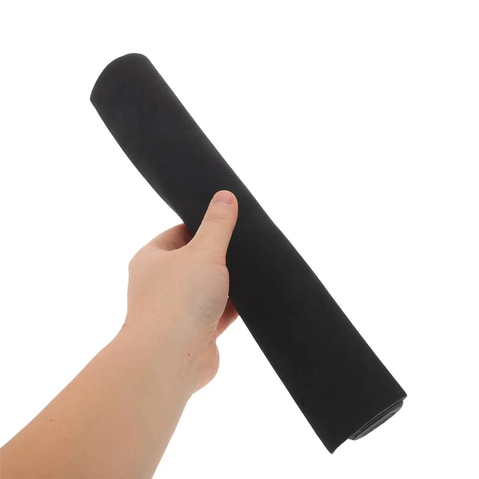 PU Faux Book Cover Black Wraparound Book Protector Scratch Resistant Waterproof Bookbinding Cloth Sleeve for Notebook