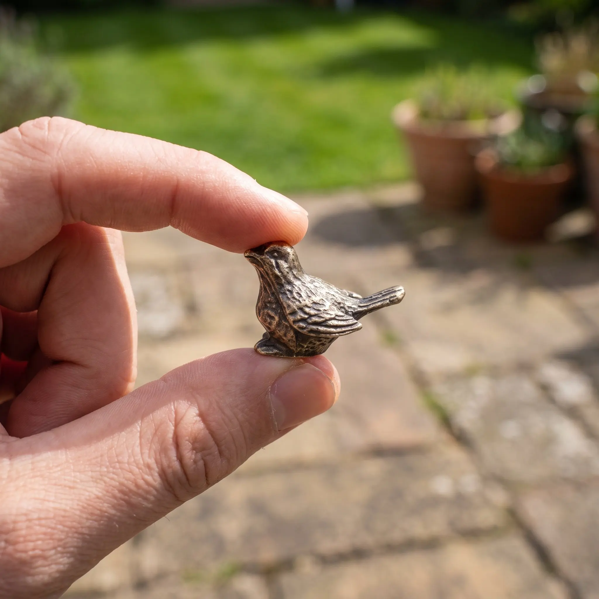 4 Pcs Bird Bath Statue Brass Bowl Disk Birdbath Decorative Ornament Accessory Purifier Golden Cleaner Fountain