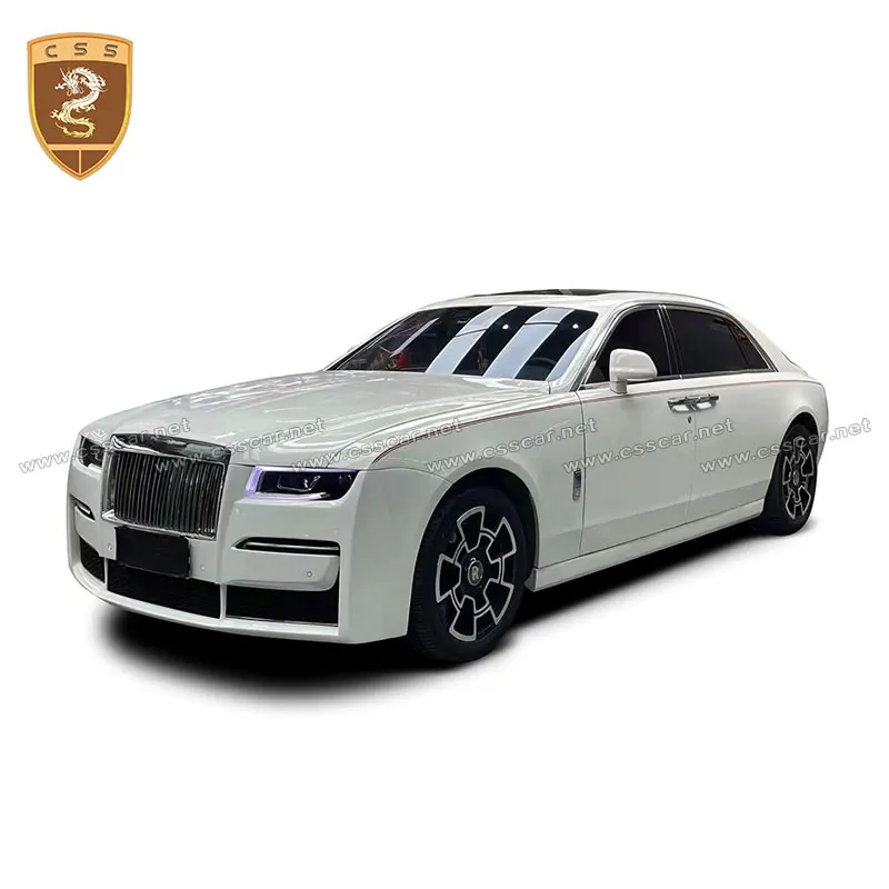 Car Bodykit Accessories For Rolls-Royce 1st Ghost Upgrade New 4th Generation Semi Carbon Fiber Bumper Auto Engine Hood Headlight