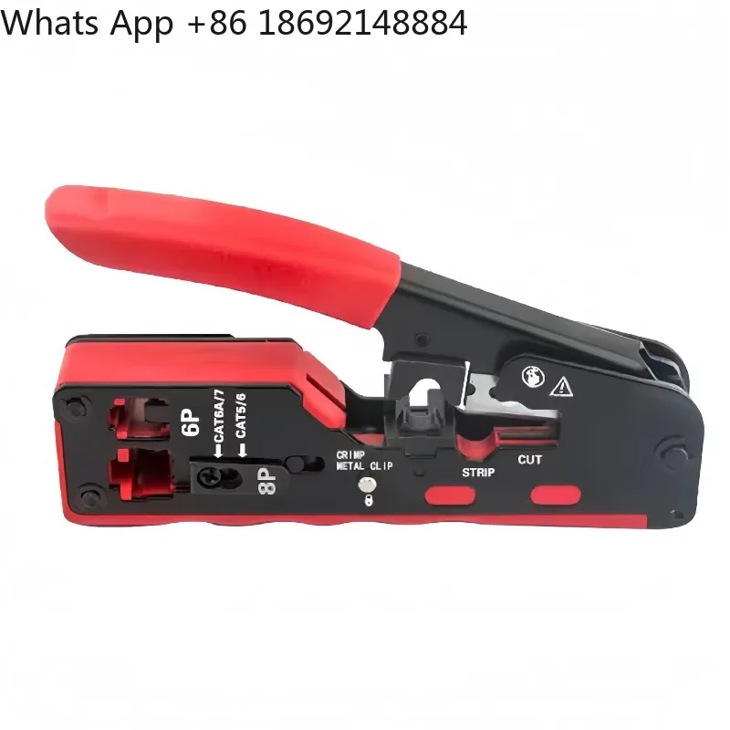 Short Through-Hole Mesh Pliers for Perforated Crystal Head Pressing Line Multifunctional 6P8P Dual-Purpose Seven-Type Tool