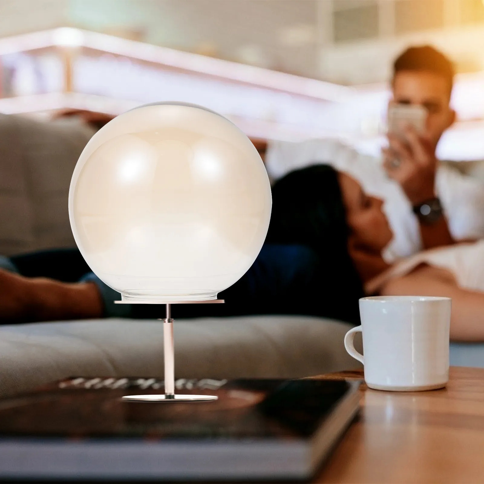 

1 шт. Простой стеклянный пылезащитный абажур для настольной лампы, настенного или напольного светильника, современный декоративный аксессуар для домашнего освещения