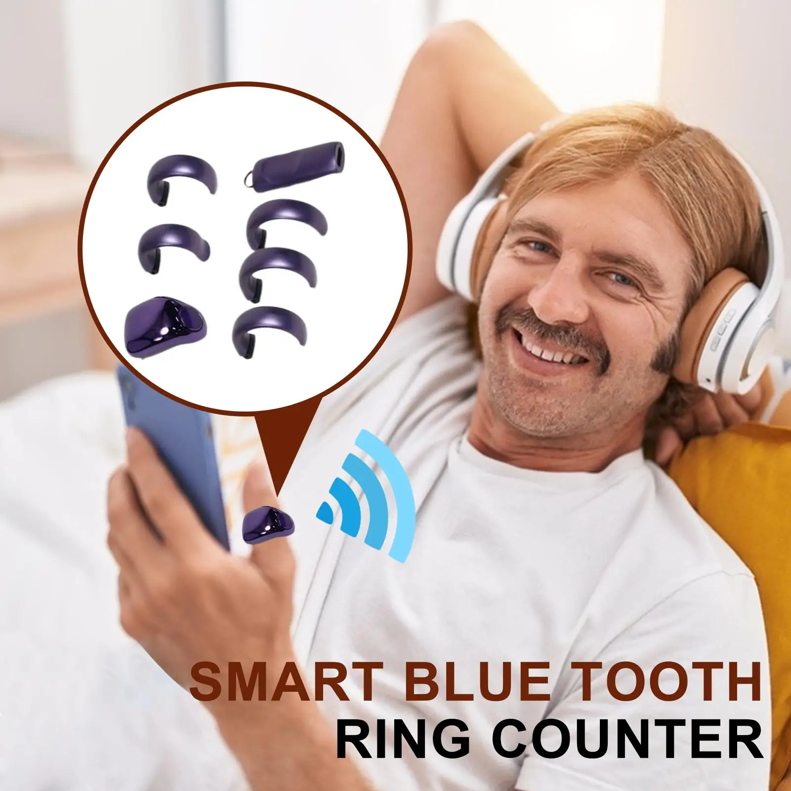 Counter Ring Wireless Smart Tally Counter 5 Sizes Small Waterproof Wearable Electronic Counting Ring For Prayer