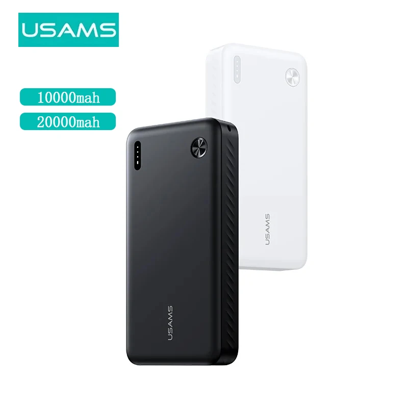 USAMS Power Bank 10000 мАч/20000 мАч Внешний аккумулятор с быстрой зарядкой USB C Мощный портативный внешний аккумулятор для ноутбука Xiaomi 13 iPhone 14