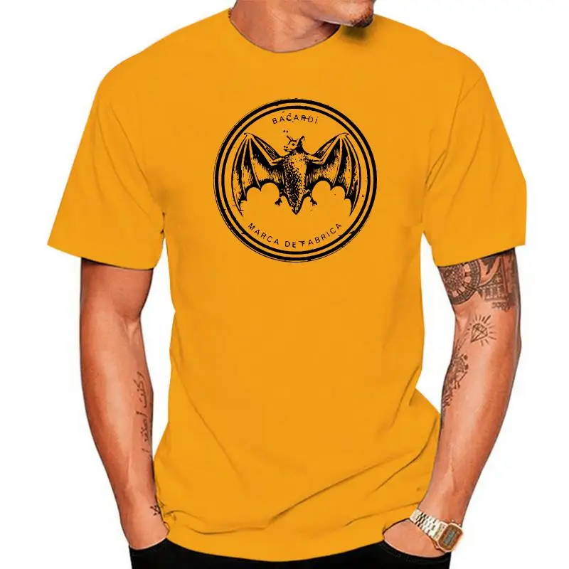 Mens Bacardi Marca De Fabrica Logo T Shirt Classic Tops