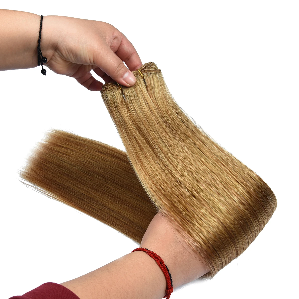 Double Drawn Hair Bundles Remy Bone Straight Human Hair Extensions Colored Bone Straight Hair Weaving HairUGo