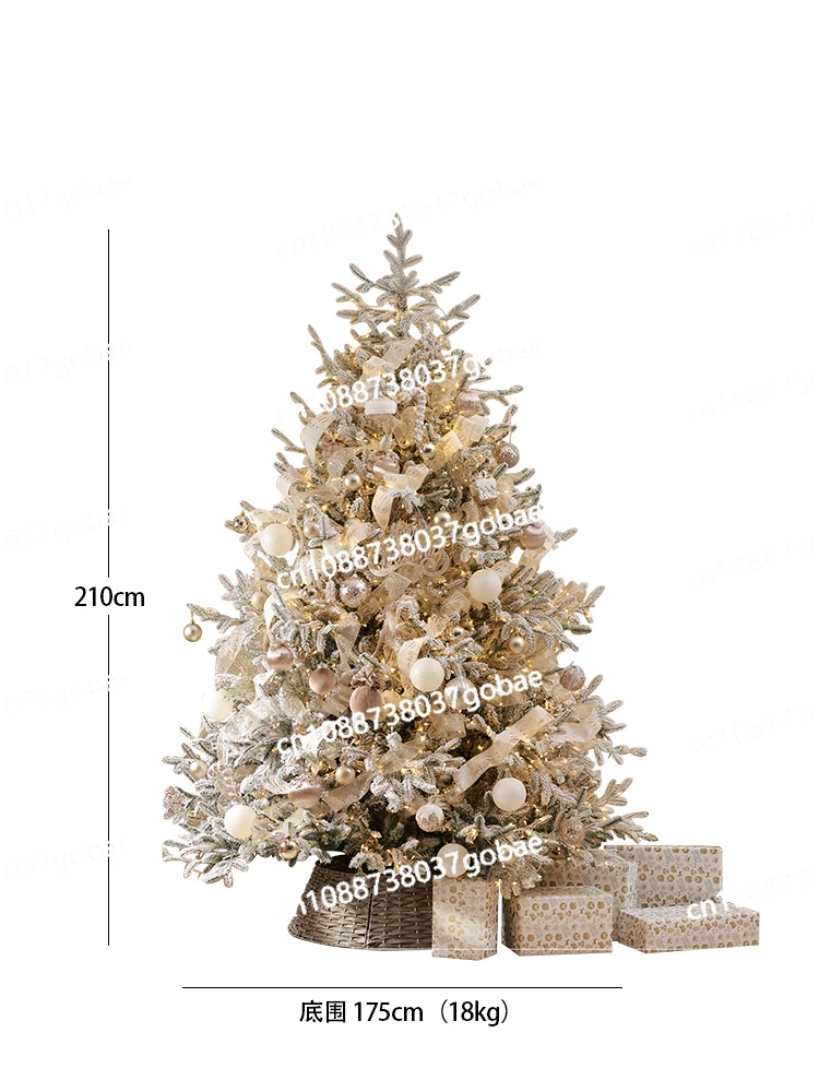 Christmas Tree 2024 New Christmas Decoration Upgraded Ins Internet Celebrity Villa Shopping Mall Home Christmas Tree Encryption