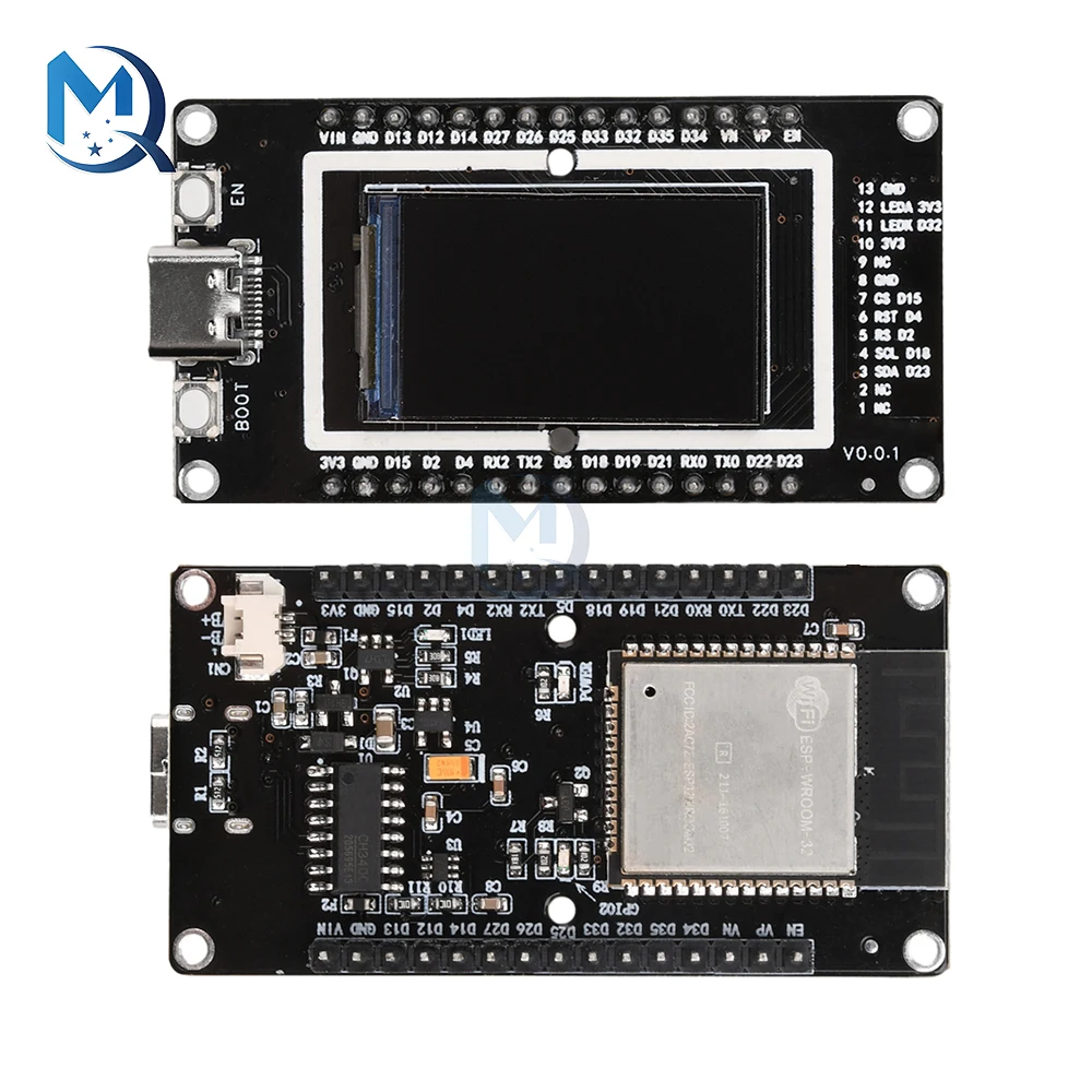 

Esp32 1.4/1.9-Inch LCD Screen Wifi Bluetooth Development Board Onboard Esp32-Wroom-32 Module Type-C