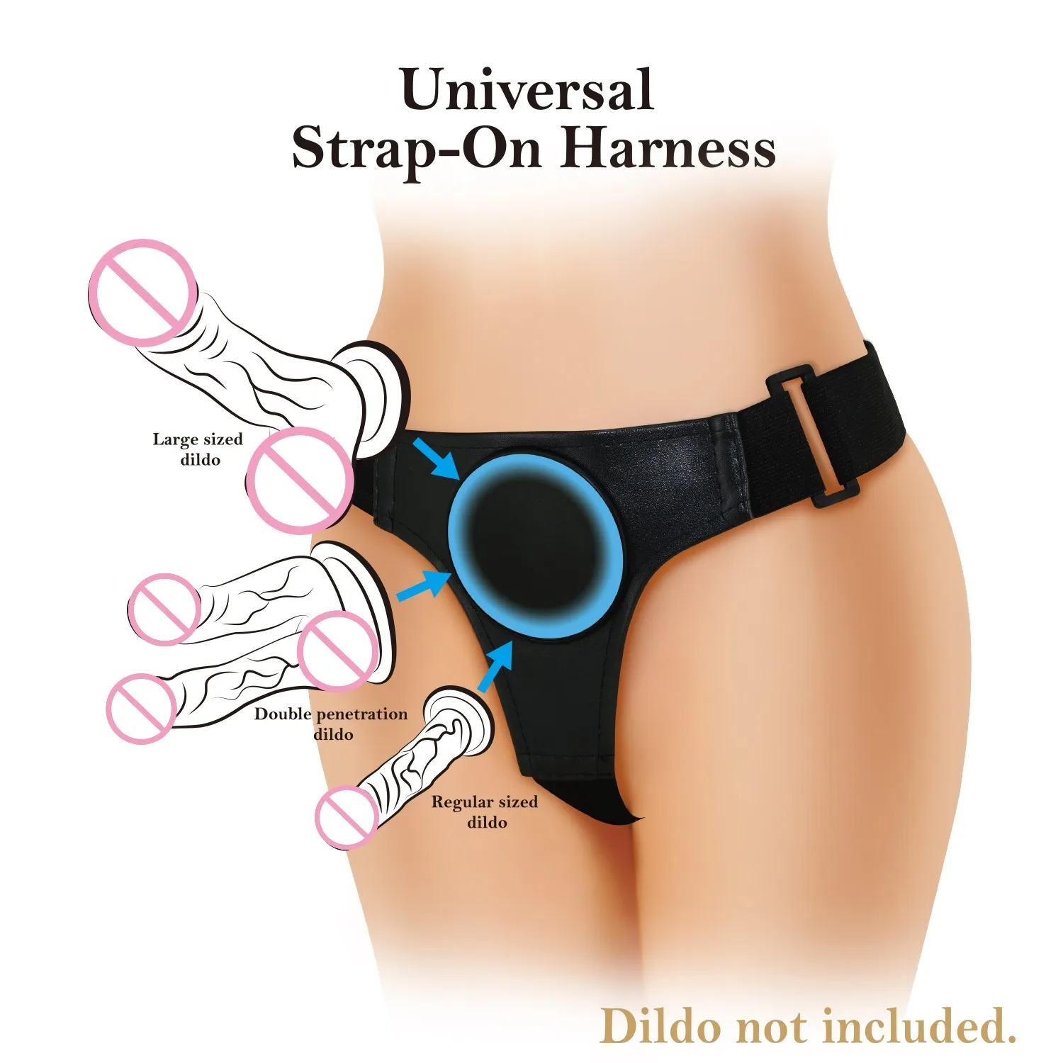 Pretty love Adjustable Suction Cup Strap-on Dildo Wearable Pants Sex Toys for Women Lesbian Strapon Penis Panties Harness Belt