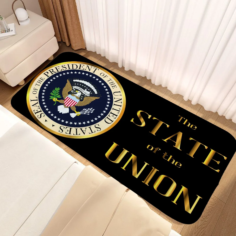 Room Floor Carpet for Bedroom Seal of The President Welcome Mat Balcony Anime Rug Doormat Exterior House Entrance Home Rugs Bath