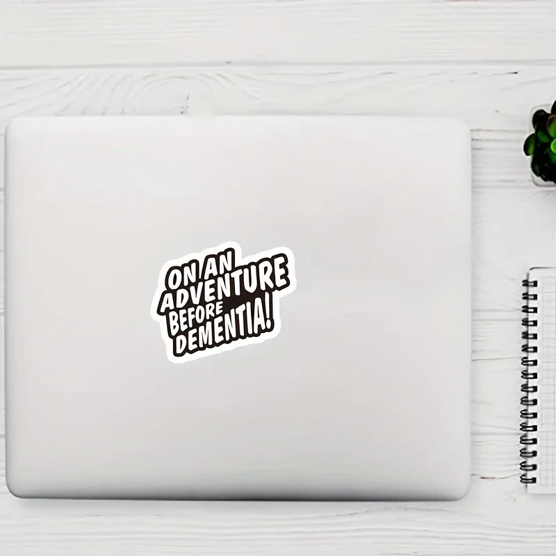 مضحك على مغامرة قبل الخرف الجدة ملصق سيارة الفينيل لسيارة تخييم الكمبيوتر المحمول كوب دراجة نارية #5