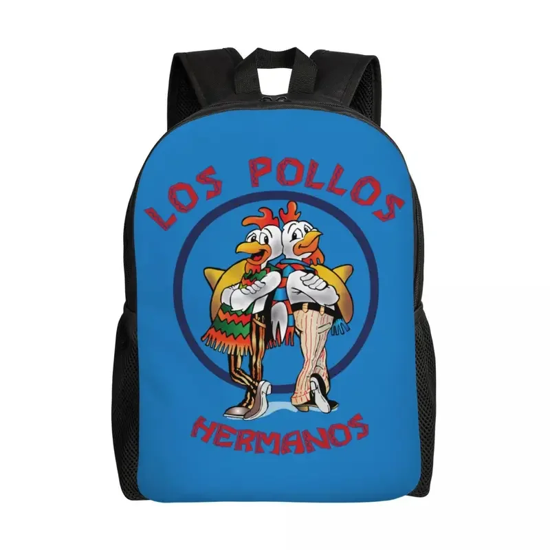 Funny Los Pollos Hermanos Travel Backpack Men Women School Computer Bookbag Breaking Bad College Student Daypack Bags