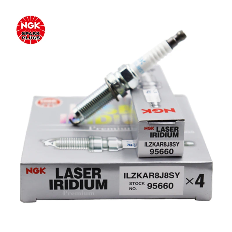 NGK Iridium Platinum Spark plug ILZKAR8J8SY 95660 is suitable for CRV Crown URV Accord 1.5T（4PCS)