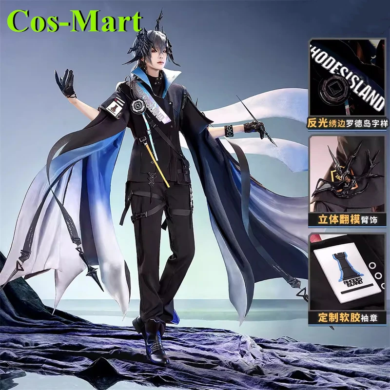 

Cos-Mart Arknights Logos Cosplay Costume Fifth Anniversary High Uniform Set Game Role Play Clothing Men’s Wear