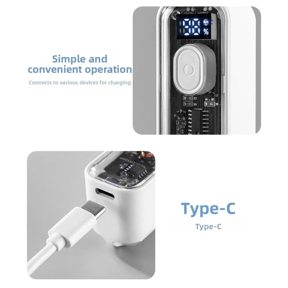 

Digital Display Refrigeration Electric Fan Ice Cool Function High Wind Speed Handheld Mini Fan Portable Powerful Airflow