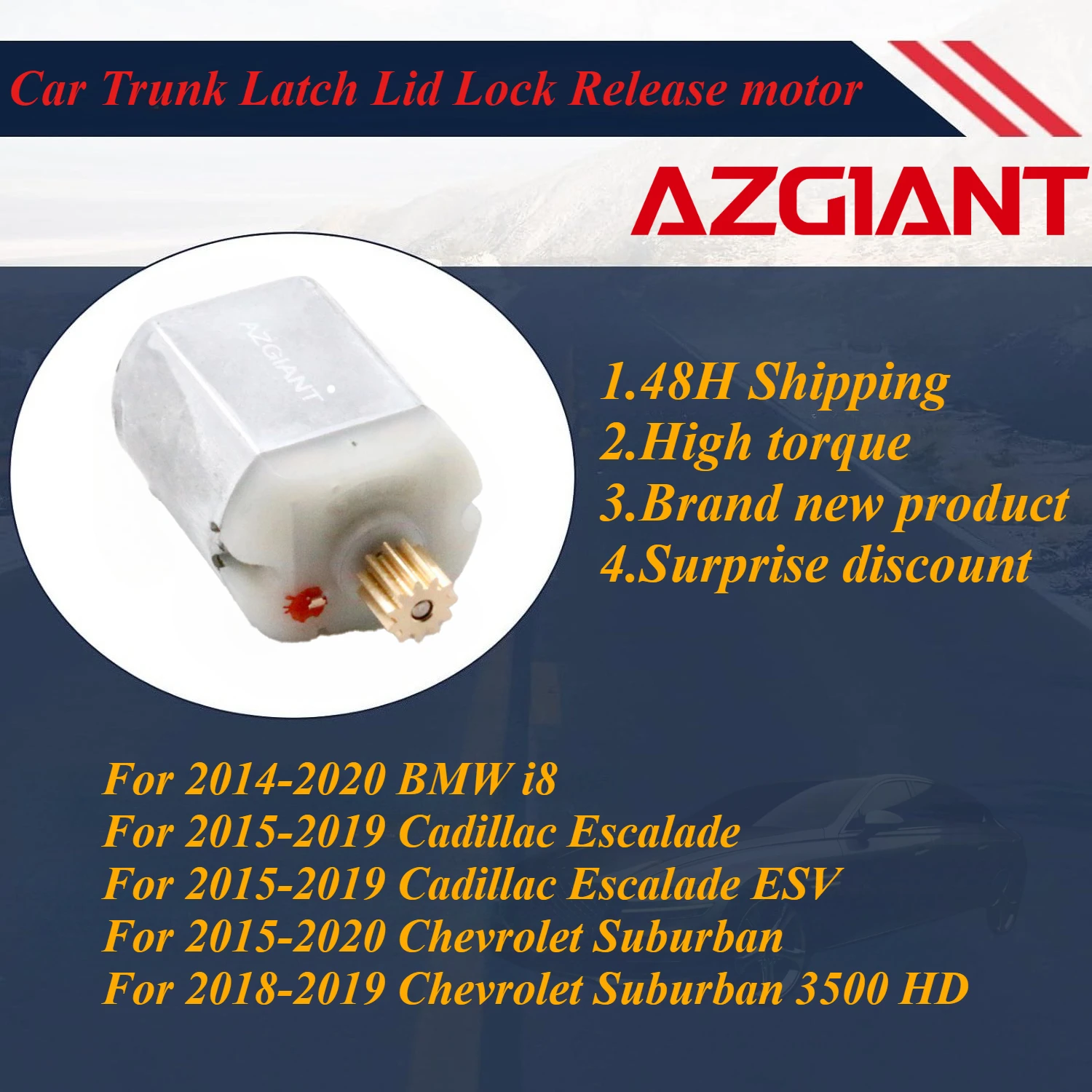 

Azgiant Car Rear Trunk Hatch Lock Actuator motor for 2014-2020 BMW i8/2015-2019 Cadillac Escalade/2015-2020 GMC Yukon new parts