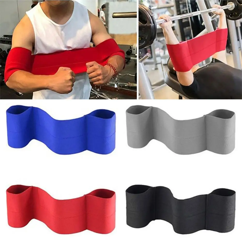 Elastic Resistance Bands Bench Press Weightlifting Gym Fitness Workout Elbow Resistance Band Fitness Equipment