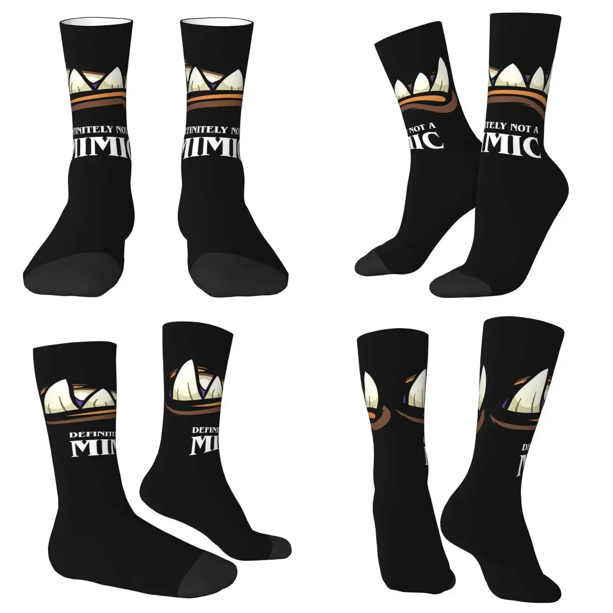 بالتأكيد ليس تقليد منضدية RPG الألعاب الجوارب Harajuku جوارب عالية الجودة كل موسم الجوارب الطويلة اكسسوارات للرجل امرأة