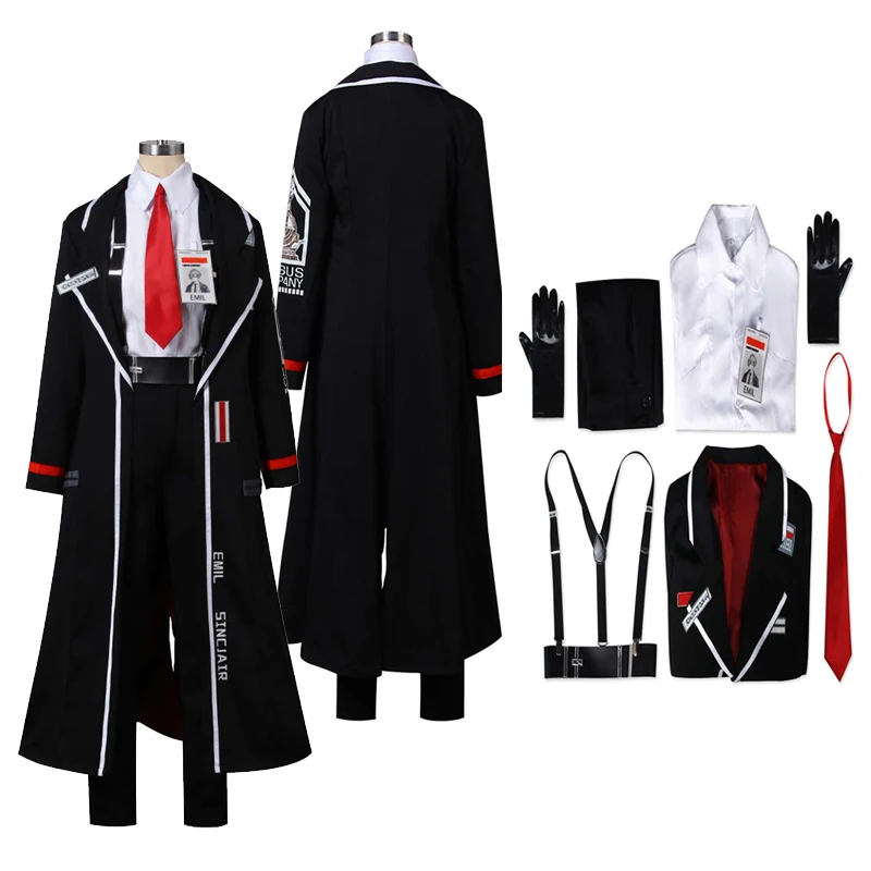 Anime Game Limbus Company Sinclair Cosplay Costume Coat Shirt Pants Outfits Fantasia Halloween Carnival Party Disguise Clothes