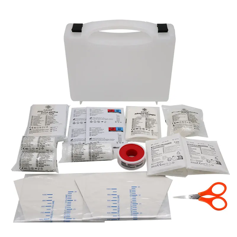 Factory Wholesale Medical Supplies Plastic First Aid Kit with CE/ISO Certificated