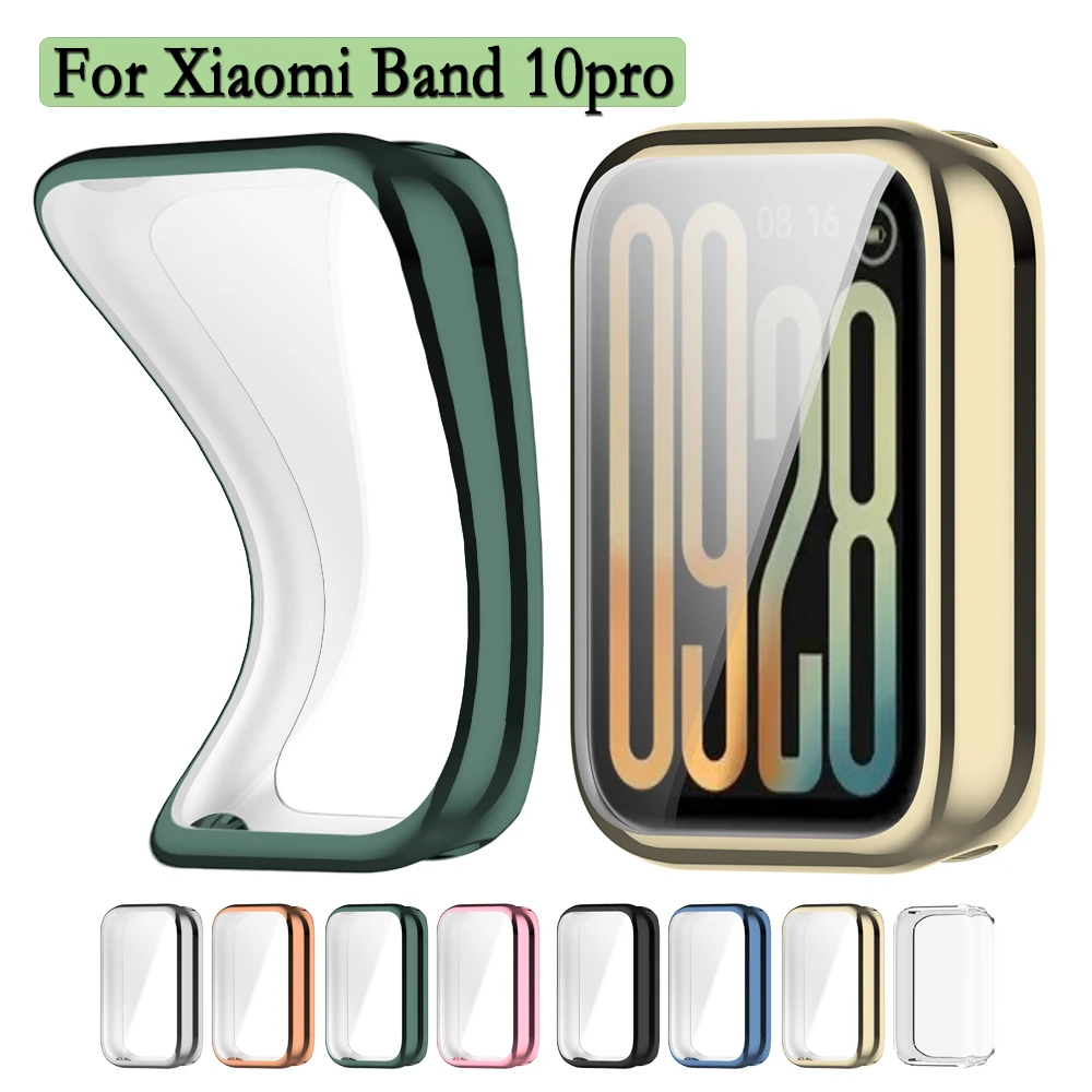 Case For Xiaomi Band 10pro Flexible and Soft TPU Screen Protective Cover Watch Shell Smart Accessorie For Xiaomi Band 10pro