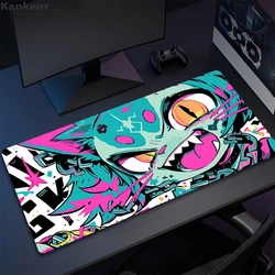 Cute Cat Desk Mat Kawaii Anime Cat Mousepad Nature Rubber Laptop Rug Mouse Pad Large Gaming Deskmat Girl Decorating Room Carpet