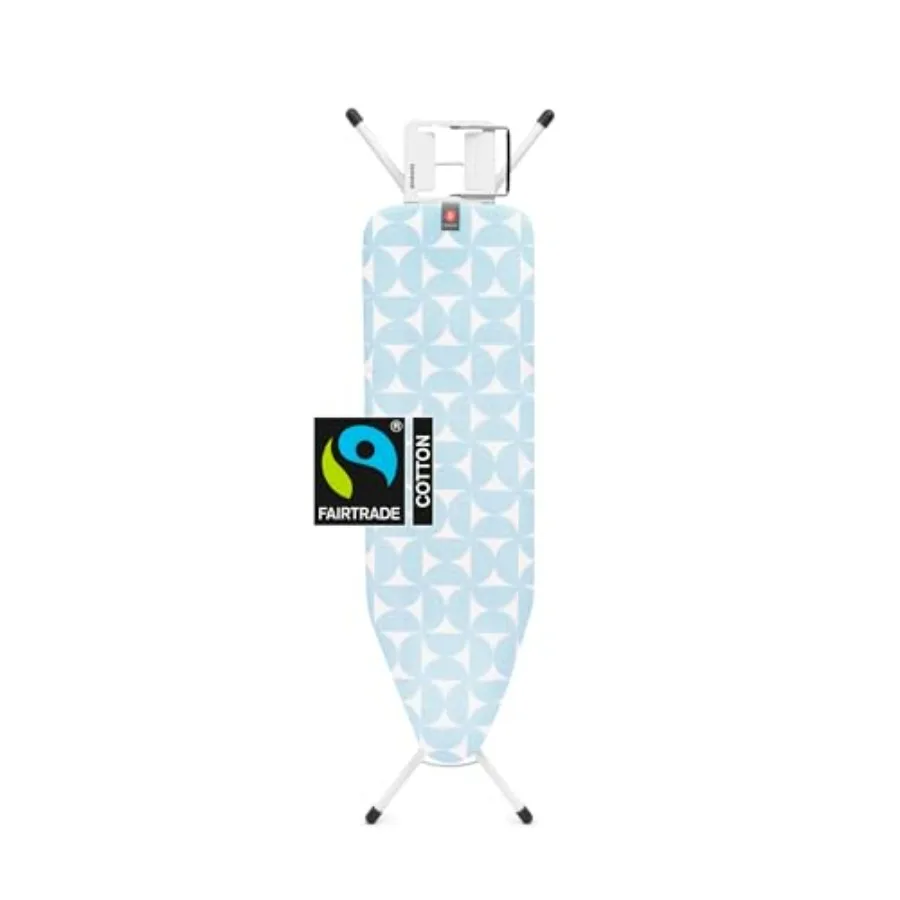 

Comfort Ironing Board with Left/Right Adjustable Steam Iron Rest Medium Size B Fairtrade Fresh Breeze Cover Adjustable Height (