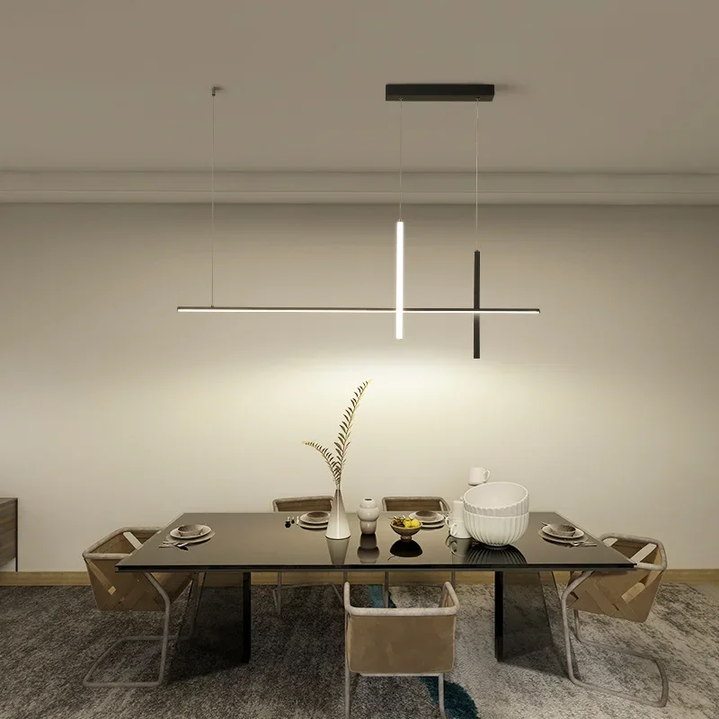 Plafonnier LED Suspendu au Design Minimaliste Moderne, Luminaire Décoratif d'Nik, Idéal pour une Cuisine, une Salle à Manger ou un Bureau, Nouveau Modèle