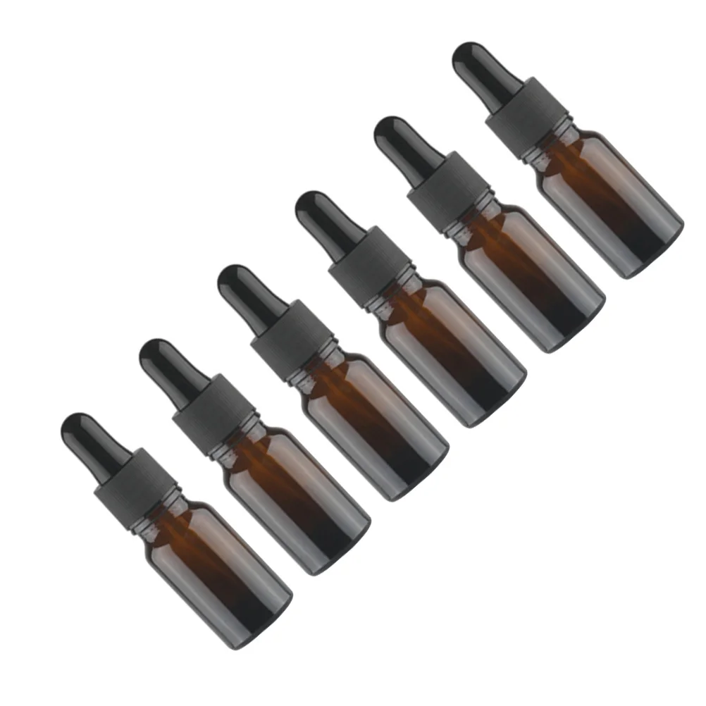 

12pcs Portable Glass Essential Oil Bottle Tiny Dropper Perfume Containers For Women Travel Sample Modern Small Storage