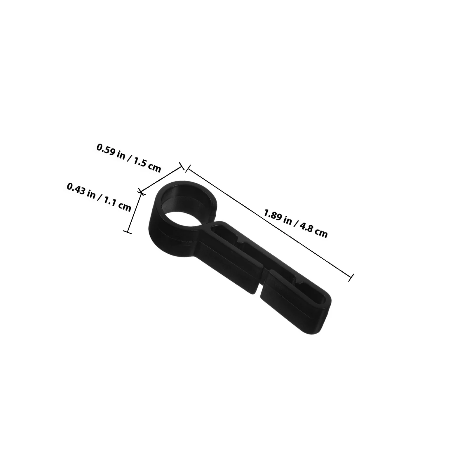 100Pcs Headlamp Clips Hard Hat Light Clips Durable Plastic Hooks Headlamp Strap Replacement Hardhat Mount