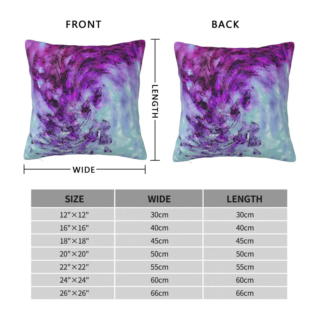 Wisteria With Blue Sky Square Pillowcase Polyester Linen Velvet Printed Zip Decor Throw Pillow Case Room
