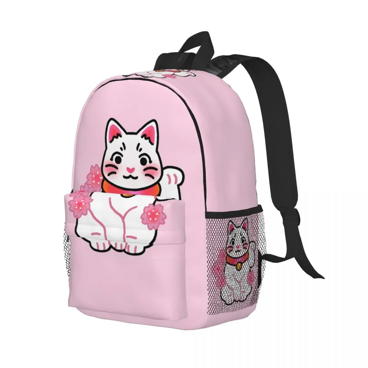 

Sakura Maneki Neko Lucky Cat рюкзак студенческий рюкзак для мальчиков и девочек детская школьная сумка компьютерные сумки на плечо для мужчин и женщин