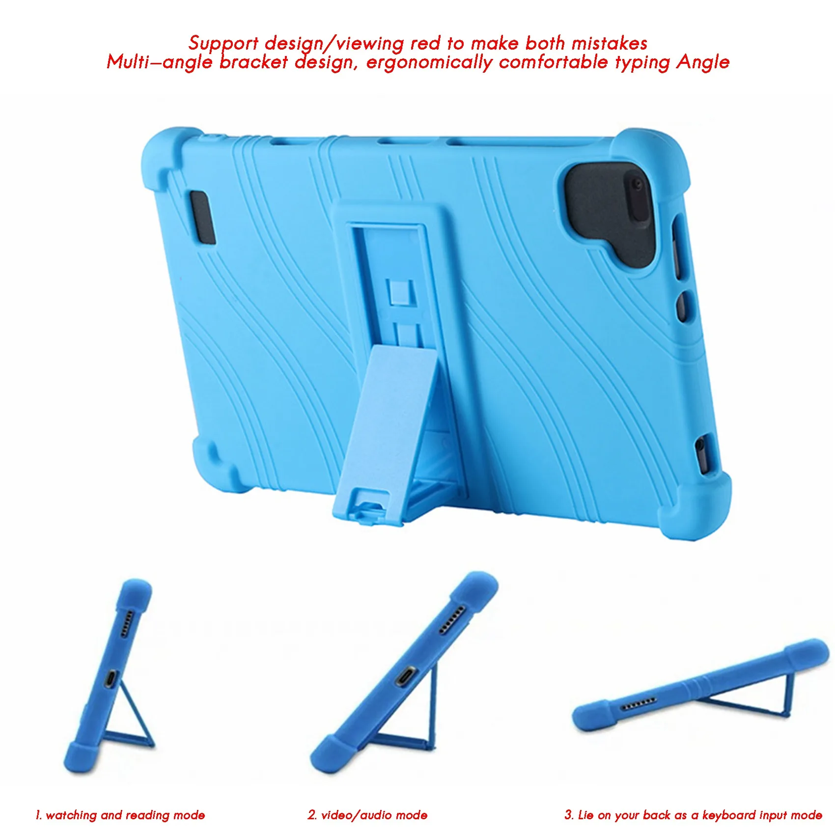 حافظة تابلت لجهاز تيكلاست P80 P80X P80H 8 بوصة حافظة من السيليكون مضادة للسقوط حامل لوحي للمكتب