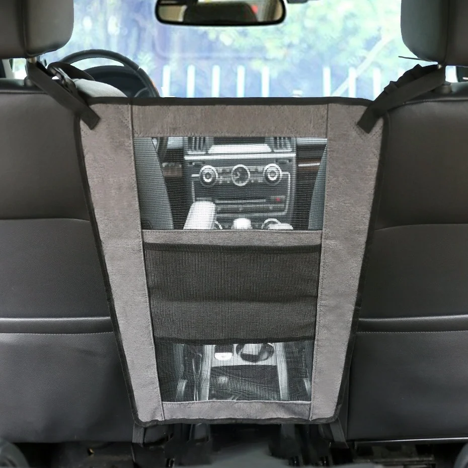 

Car Seat Storage Mesh Bag Front and Rear Isolation Mesh Middle Gear Anti Pet Dog Elastic Storage Bag