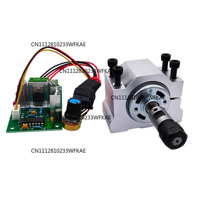 1 Suit DC Motor RS775 Spindle Motor 12V/24V 15000R PWM DC Controller ER11 Chuck 5mm Spring Chuck 3.175mm Bracket 45mm 775