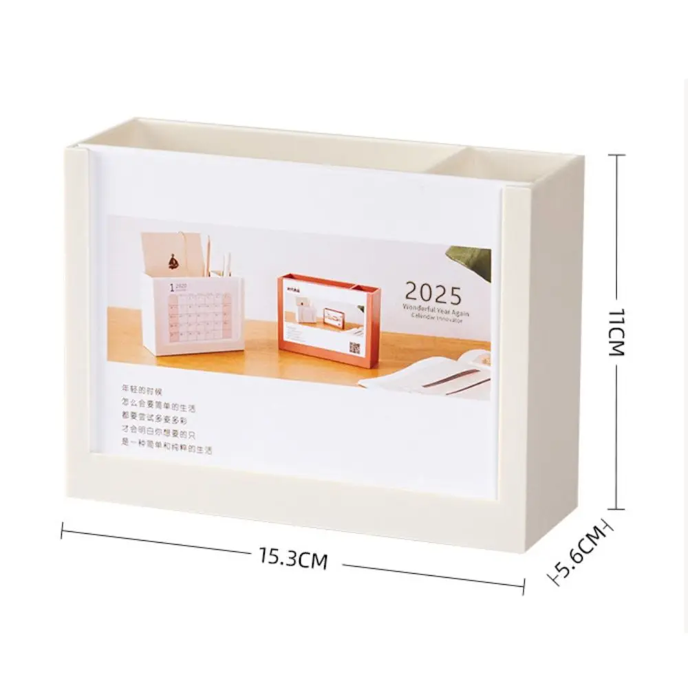 2025 Calendar Desk Calendar Organizers Creative Multi-Function Desktop Stationery Organizer Durable Reusable