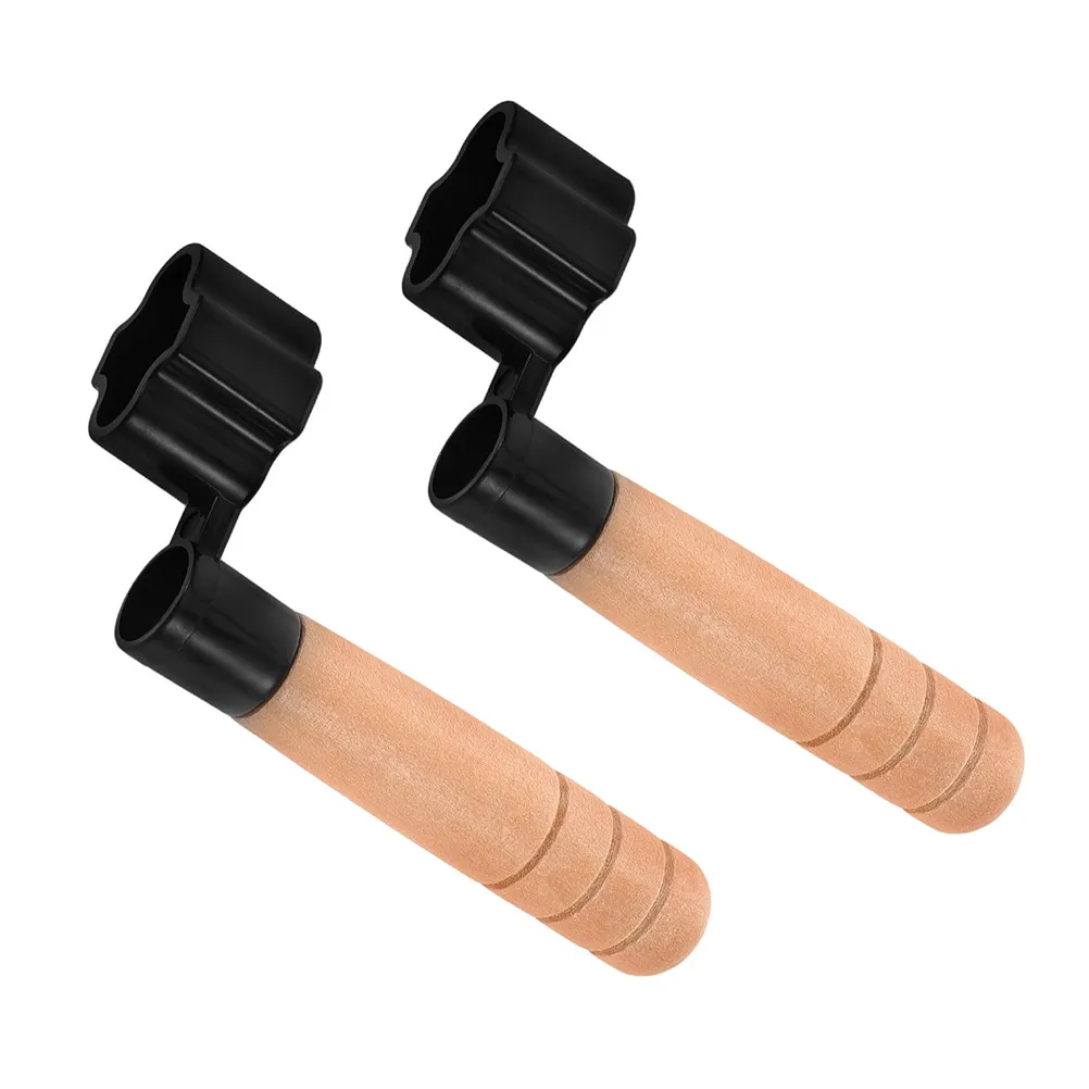 2Pcs Guitar String Winder Wooden Handle Comfortable Grip Acoustic Electric Guitar Bridge Pin Extractor Repair Tool String
