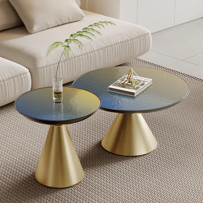 

Modern Coffee Table Nordic Tempered Glass Set Italy Luxury Round Floor Living Room Table Center Wohnzimmer Tisch Home Furniture