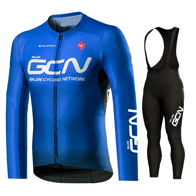 Gcn Red Pro Cycling Jersey Set, Long Sleeve Cycling Clothing, MTB Maillot, Bicycle Sportswear, Road Bike Uniform, 2024