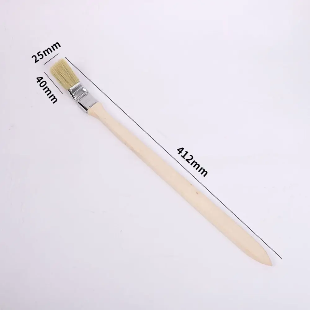 

Малярная кисть с длинной ручкой и изогнутым ворсом, из натурального свиного волоса, для морских работ и покраски стен, с ручкой из массива дерева, инструмент для очистки.