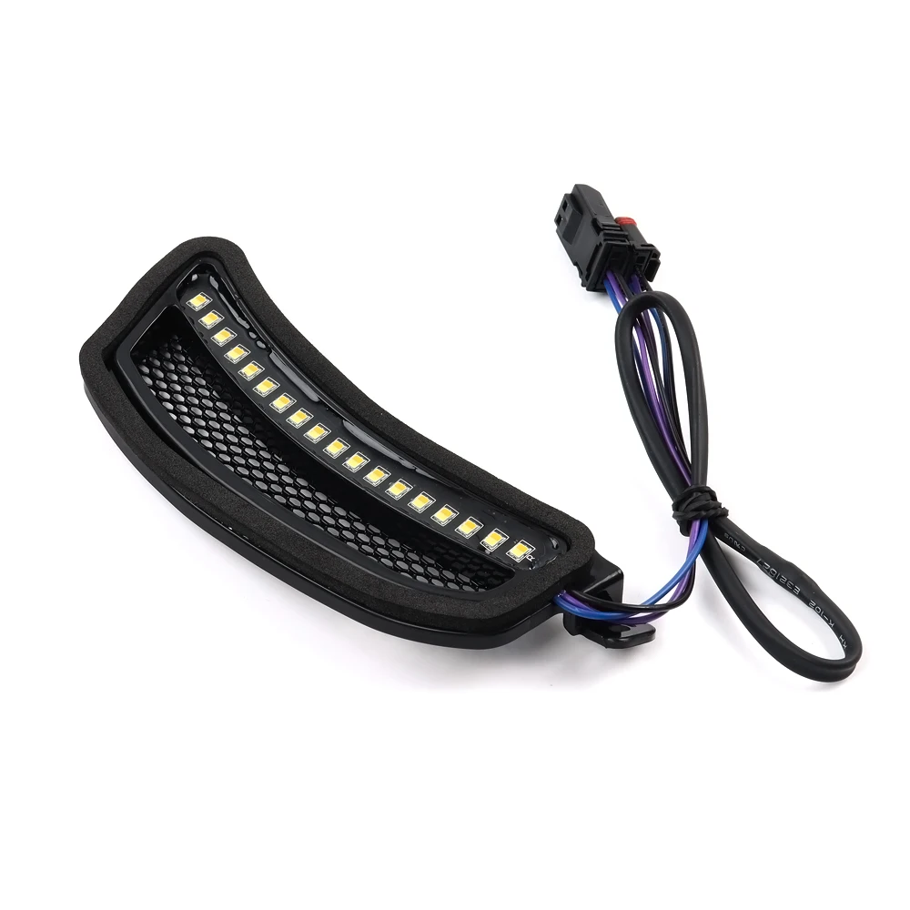 Motorcycle Accessory LED Fairing Vent Trim Turn Lights For Harley Softail Low Rider ST FXLRST Low Rider FXRST 2022-2024