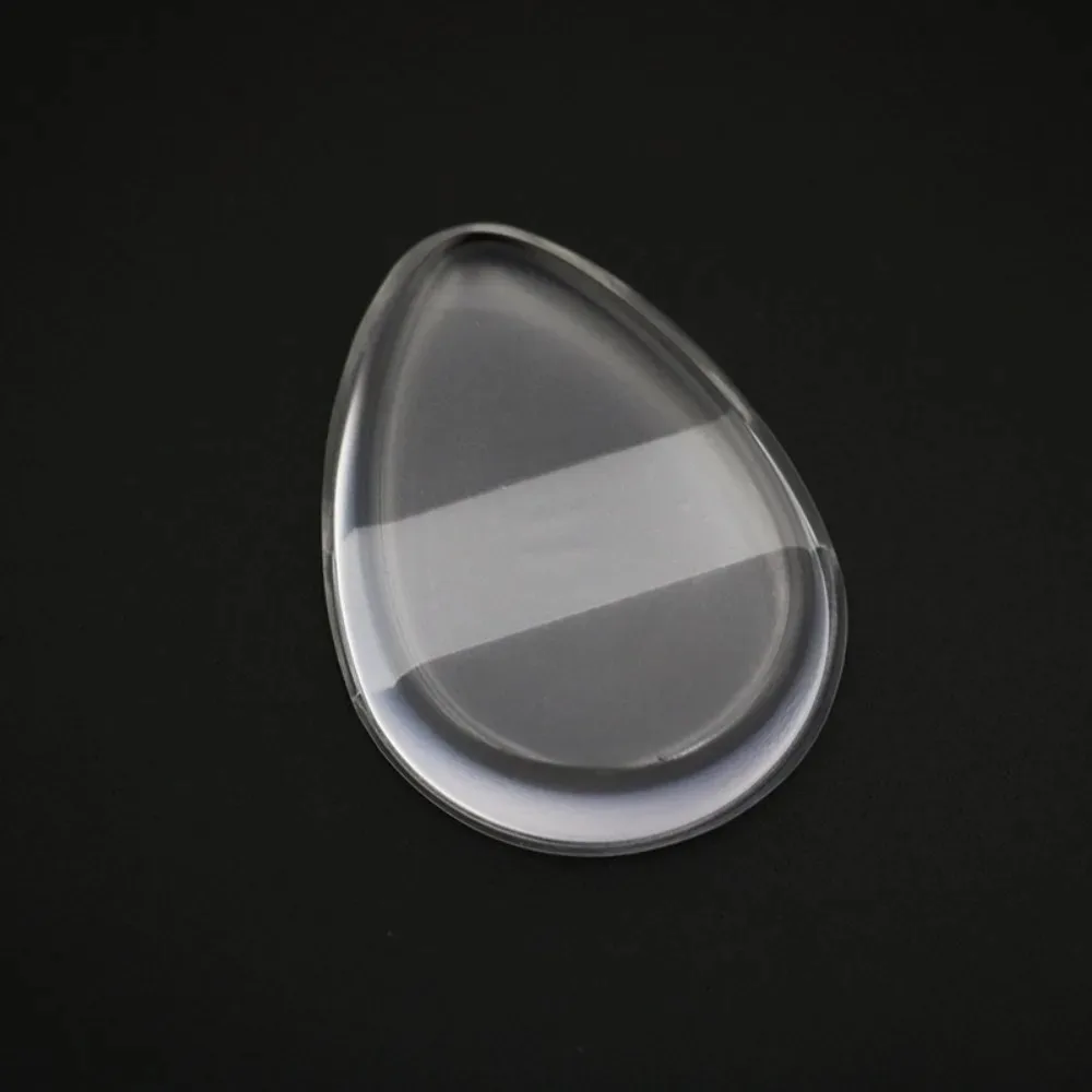 Puder do makijażu Silikonowy, nieprzywierający, miękki, przezroczysty, okrągły, w kształcie łezki, gąbka do makijażu do gładkiego blendowania