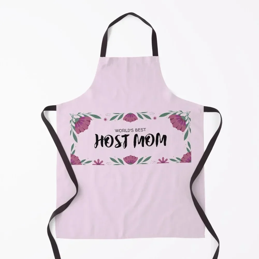 

World's best host mom Apron Barista Kitchen And Household Goods nail tech supplies restaurant accessories Apron