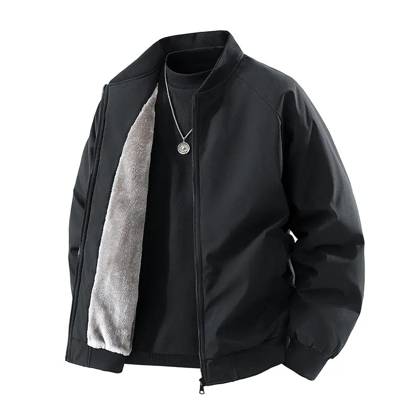 

Autumn and Winter Fashion With Plush and Thick Warm Workwear Jacket For Men Loose Fit Sports Plus Large Size High-Quality Jacket