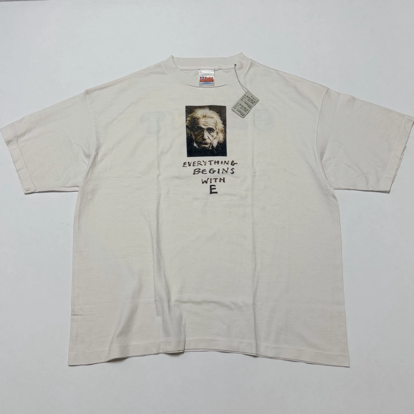 Best Version Saint  Famous Scientists Sologan Printed Women Men T shirts tees Hiphop Oversized Men Casual Cotton T shirt