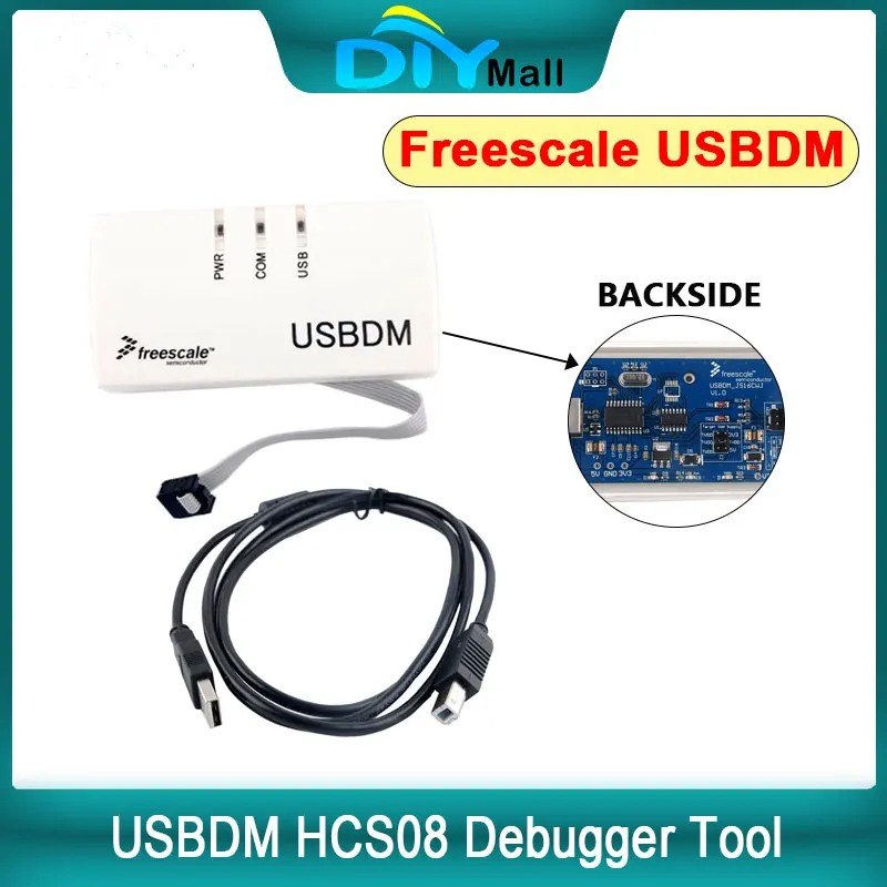 Freescale USBDM Emulator Programmer Debugger BDM OSBDM Download Downloader 48MHz USB2.0 support HCS08 Series with 6P cable